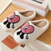 Rabbit Style Cotton Slippers for women in winter, Thick Soles for anti slip Nexellus