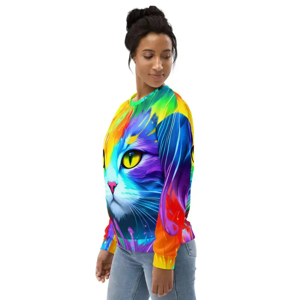 Rainbow cat unisex sweatshirt Nexellus