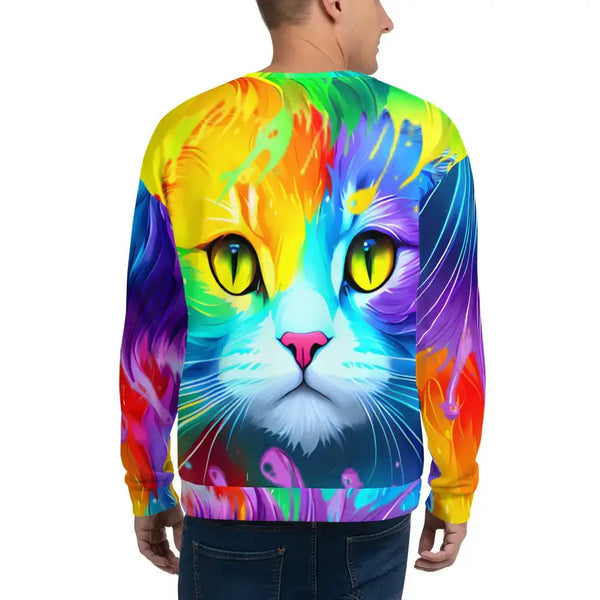 Rainbow cat unisex sweatshirt Nexellus