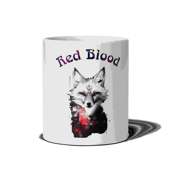 Red blood white mug Nexellus