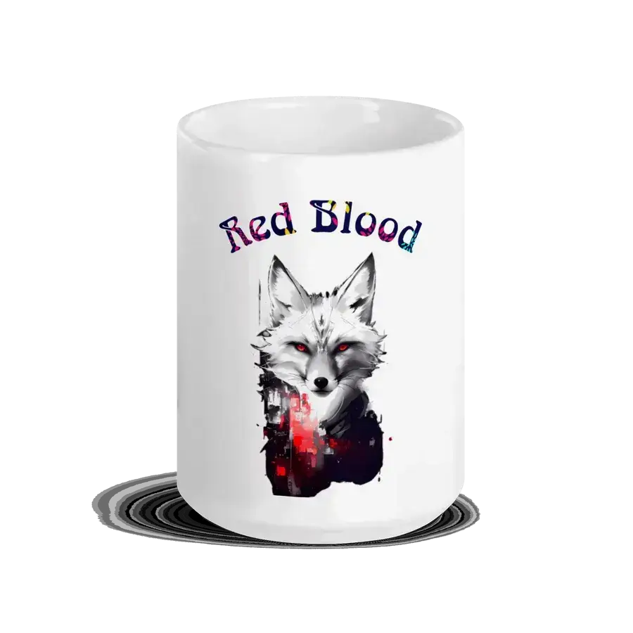 Red blood white mug Nexellus