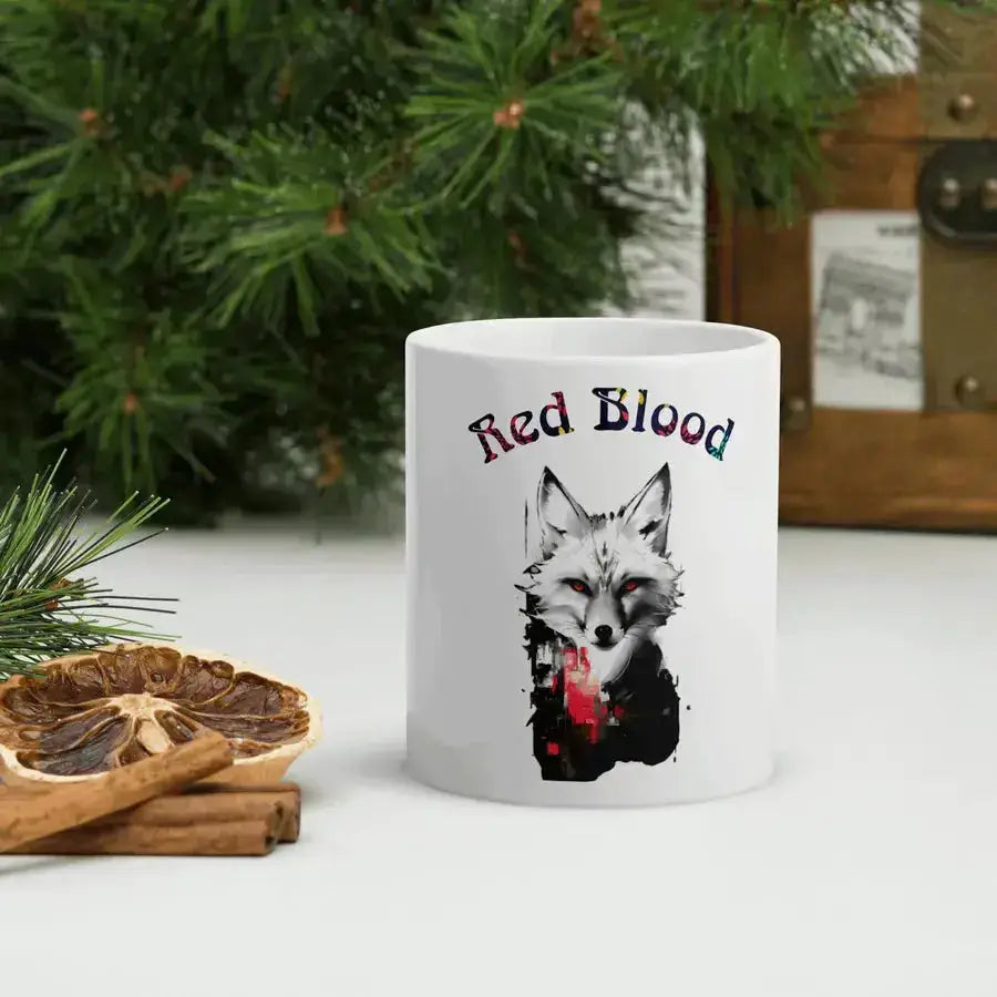 Red blood white mug Nexellus