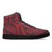 Red vine mens high top leather sneakers Nexellus