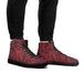 Red vine mens high top leather sneakers Nexellus