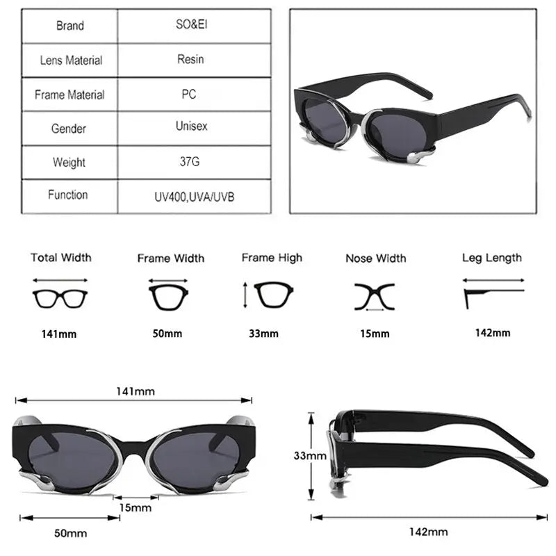 Retro Unique Cat Eye Women Luxury Sunglasses Nexellus