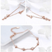 Rose Gold Lock Love Pendant Necklace Jewelry Set - Nexellus