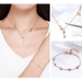 Rose Gold Lock Love Pendant Necklace Jewelry Set - Nexellus