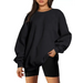 Round neck pullover loose casual velvet sweatshirt Nexellus