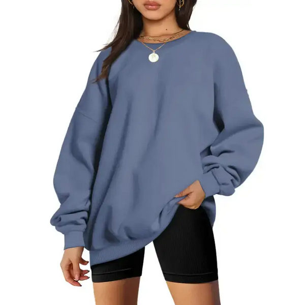 Round neck pullover loose casual velvet sweatshirt Nexellus