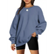 Round neck pullover loose casual velvet sweatshirt Nexellus