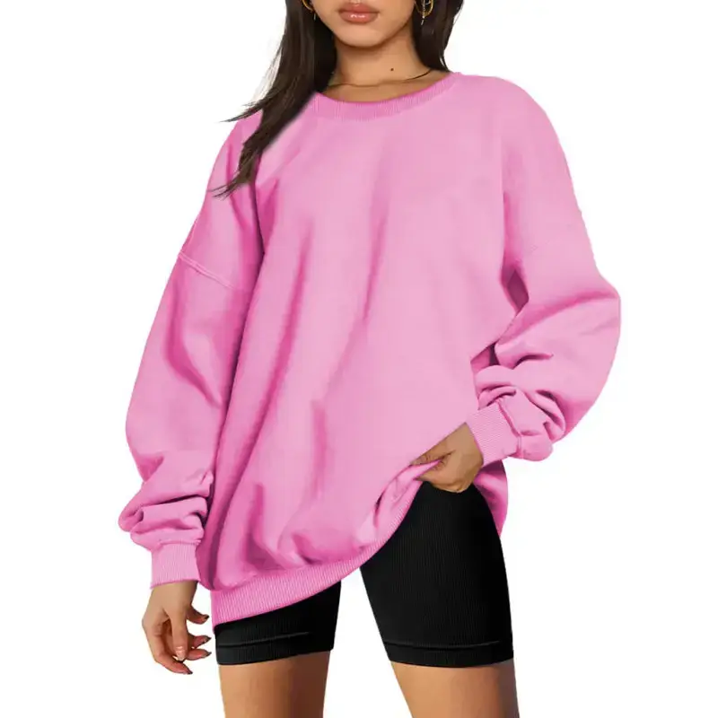 Round neck pullover loose casual velvet sweatshirt Nexellus