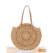 Round shoulder straw woven bag woven bag beach bag fashion women's bag Nexellus