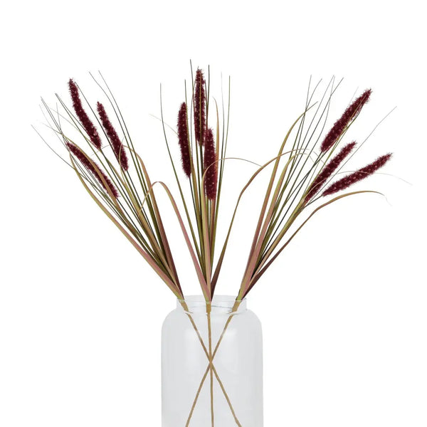 Ruby triple grass stem - Single Stem Flowers