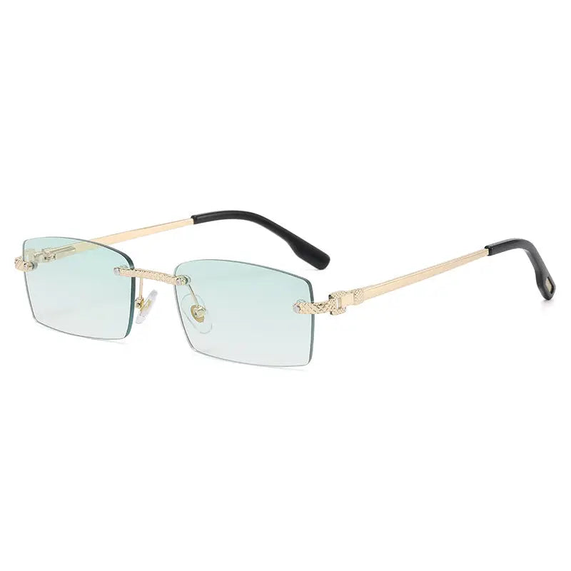 S311 Rimless Square Spring Foot Sunglasses Nexellus