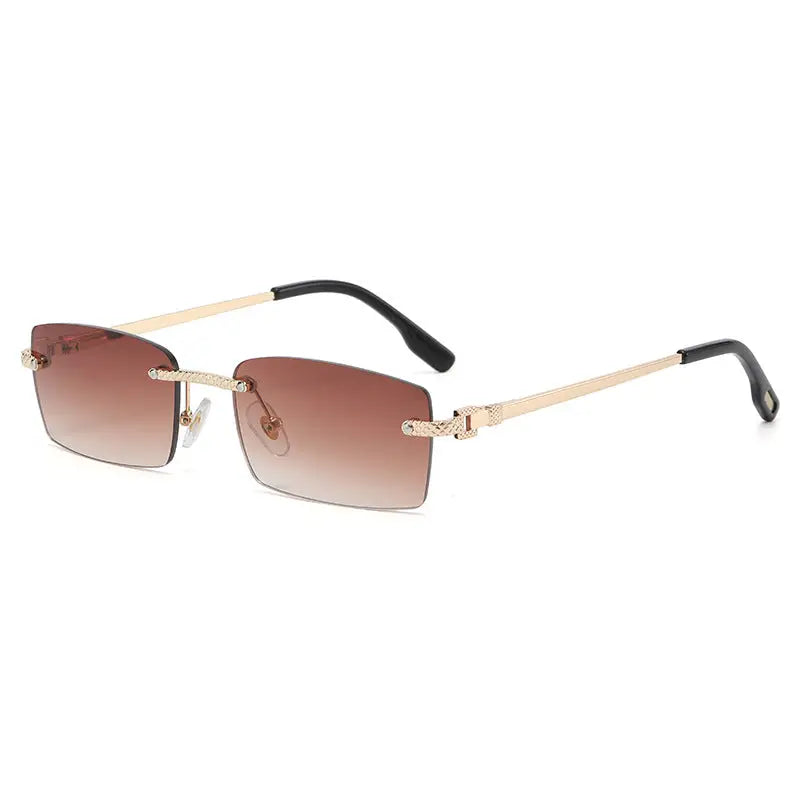 S311 Rimless Square Spring Foot Sunglasses Nexellus