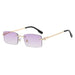 S311 Rimless Square Spring Foot Sunglasses Nexellus