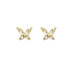 S925 silver needle exquisite zircon butterfly stud earrings for women Nexellus