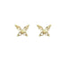 S925 silver needle exquisite zircon butterfly stud earrings for women Nexellus