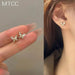 S925 silver needle exquisite zircon butterfly stud earrings for women Nexellus