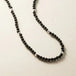 S925 sterling silver optimized black agate broken silver necklace Nexellus