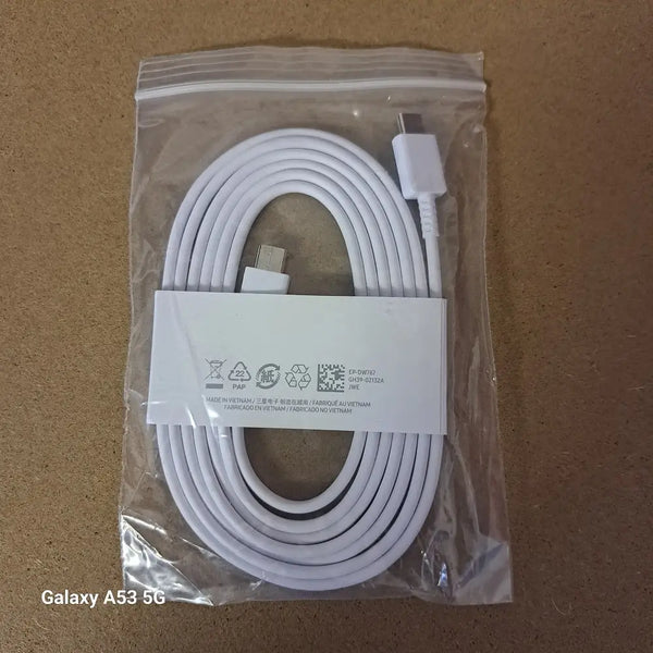 Samsung usb-c to usb-c 3a cable (1.8m) - white