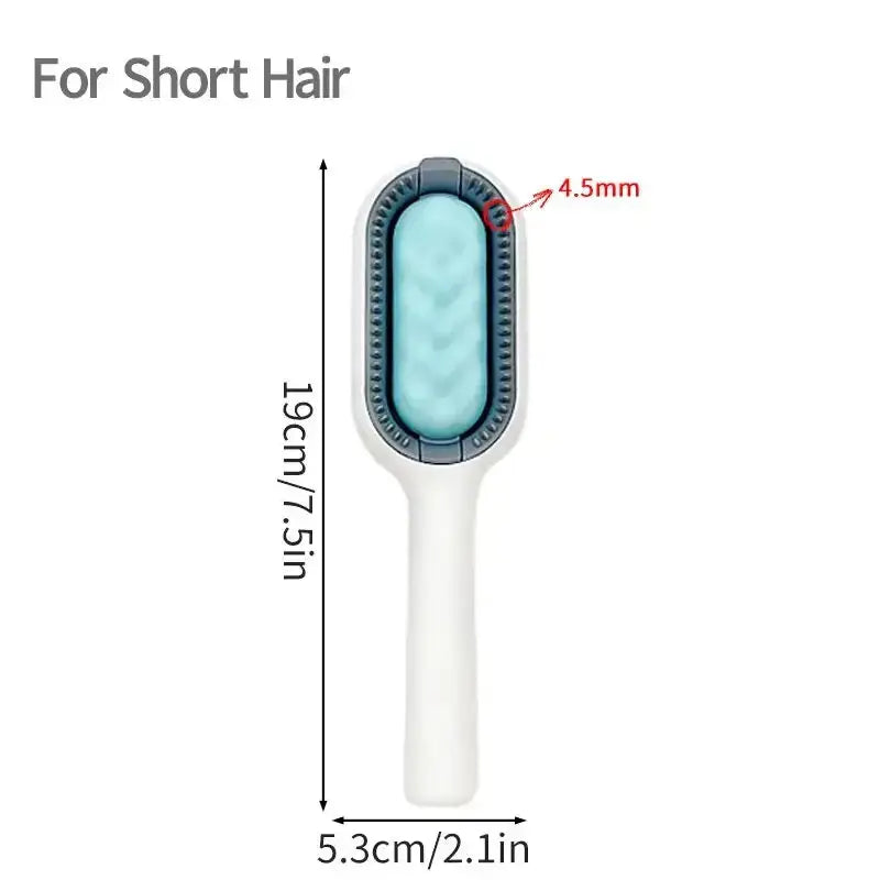 Self-cleaning pet grooming brush - dual-sided sticky comb Nexellus