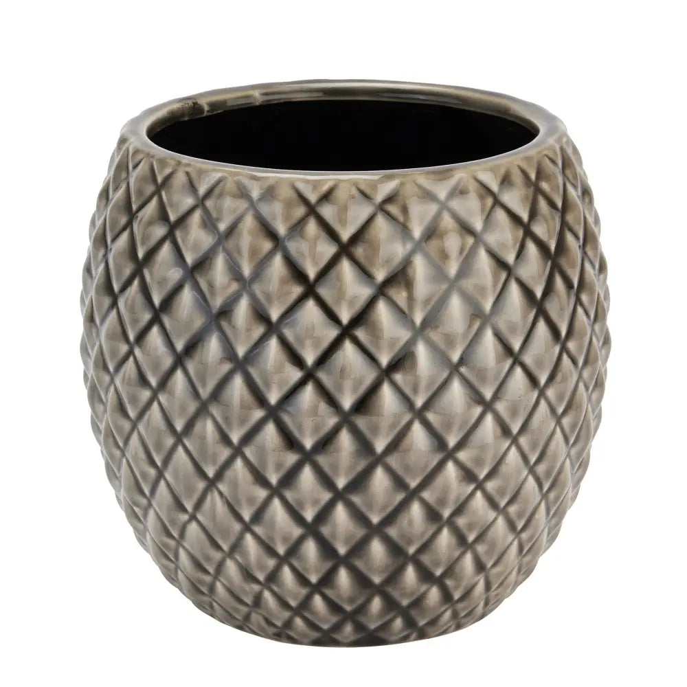 Seville collection grey diamond planter - Indoor Planters