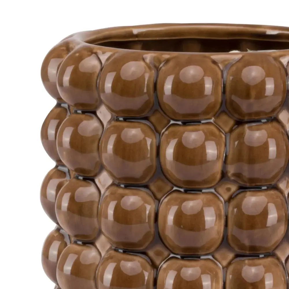 Seville collection large caramel bubble planter - Indoor