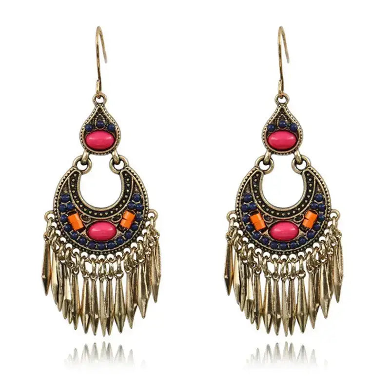 Shang palace style earrings retro tassel earrings Nexellus