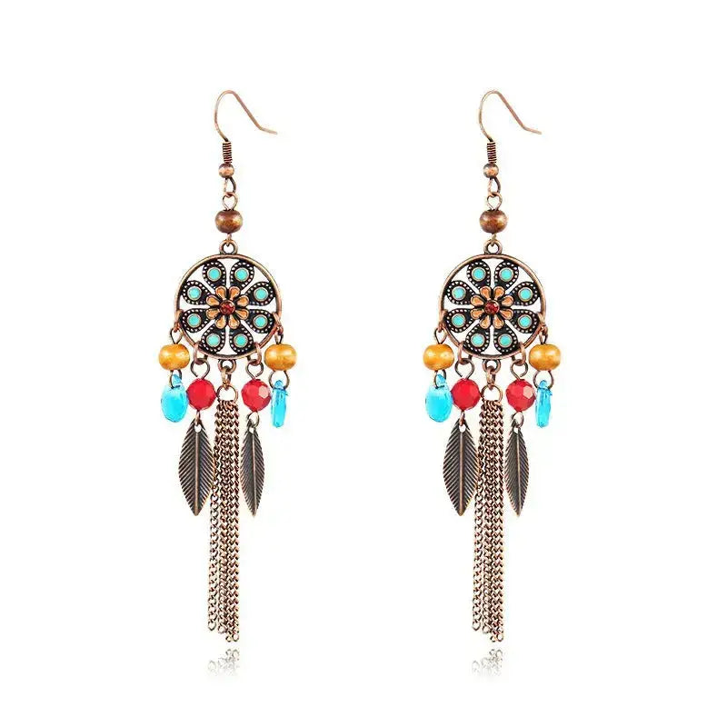 Shang palace style earrings retro tassel earrings Nexellus