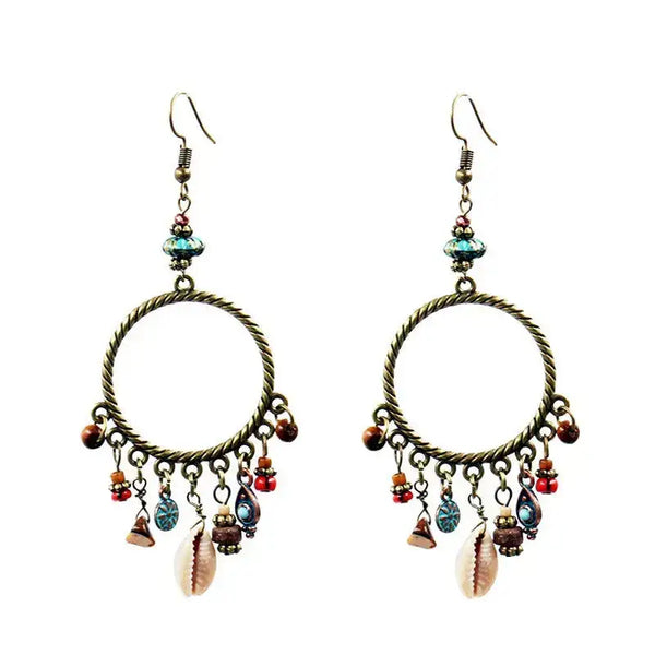 Shang palace style earrings retro tassel earrings Nexellus