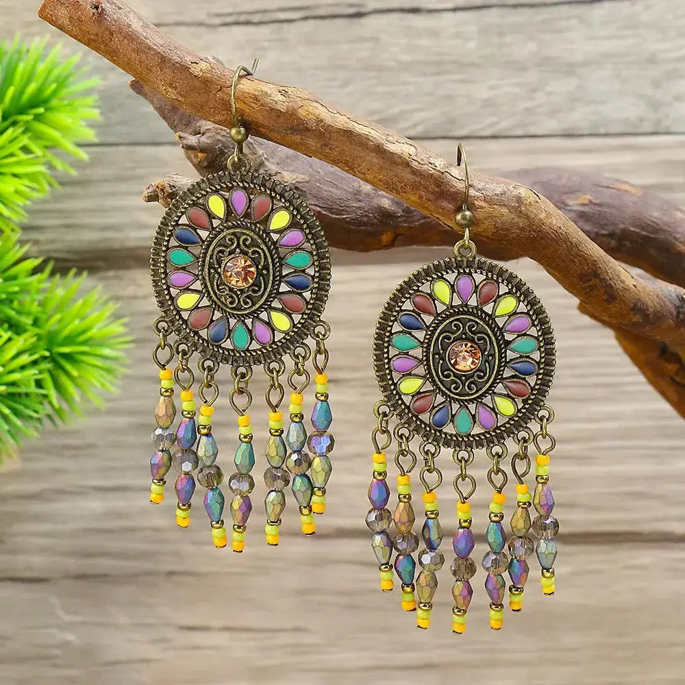 Shang palace style earrings retro tassel earrings Nexellus