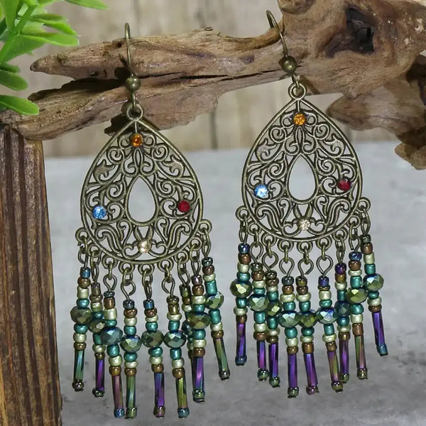 Shang palace style earrings retro tassel earrings Nexellus