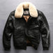 Sheepskin jacket casual aviation flight suit leather jacket Nexellus