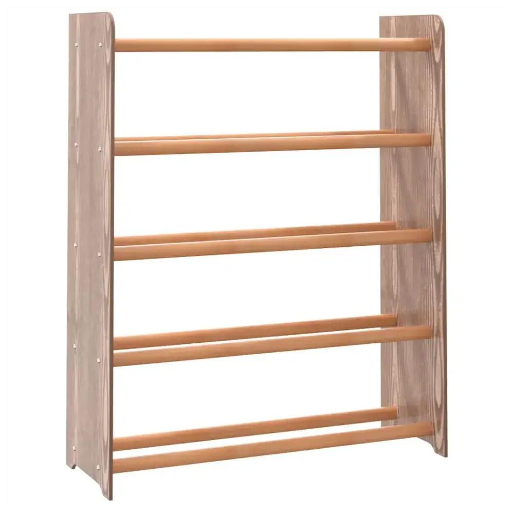 Shoe rack brown 65x24x81 cm engineered wood Nexellus