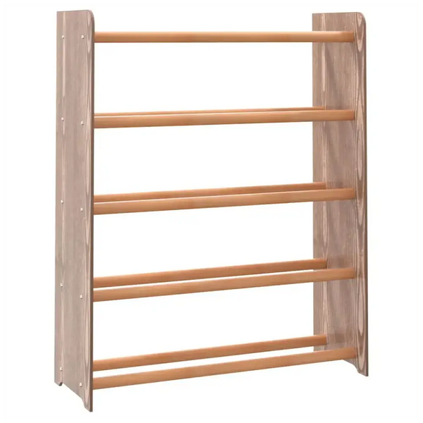 Shoe rack brown 65x24x81 cm engineered wood Nexellus