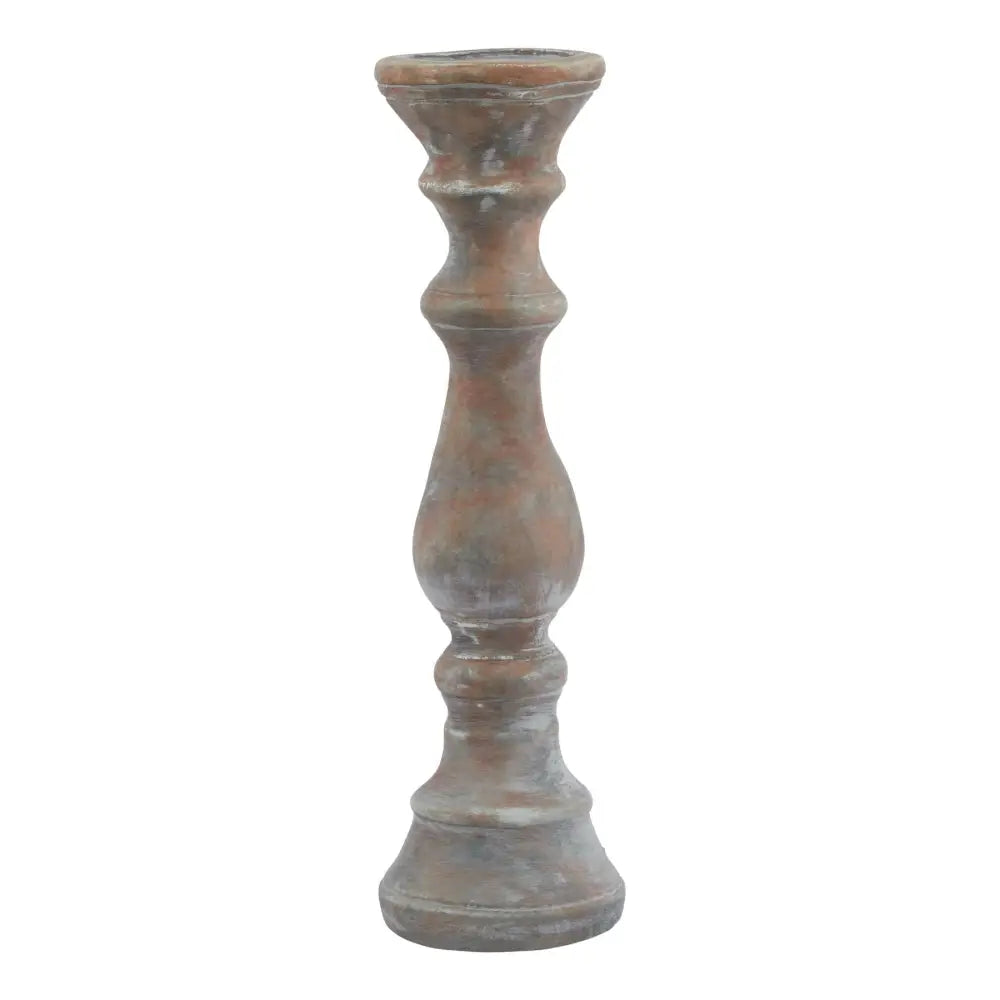 Siena large brown column candle holder - Candle Holders