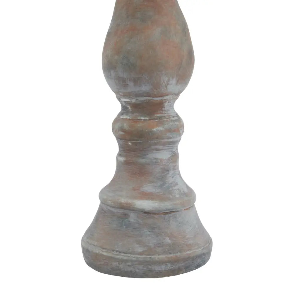 Siena large brown column candle holder - Candle Holders