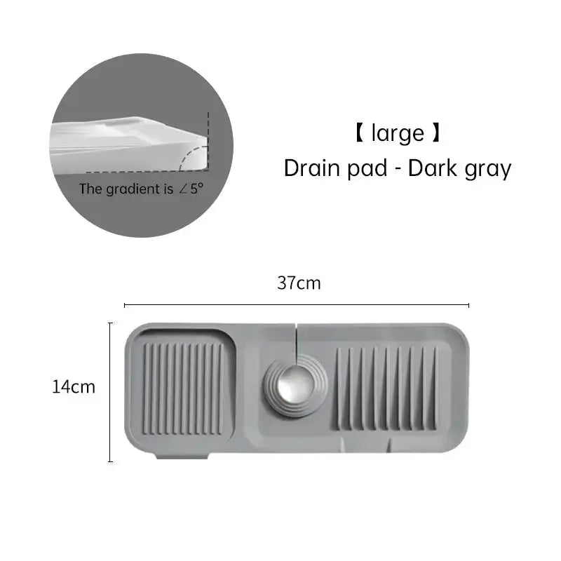 Silicone drain pad faucet drain pad kitchen countertop sink drain Nexellus