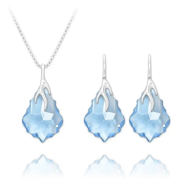 Silver Aquamarine Jewelry Set - Nexellus