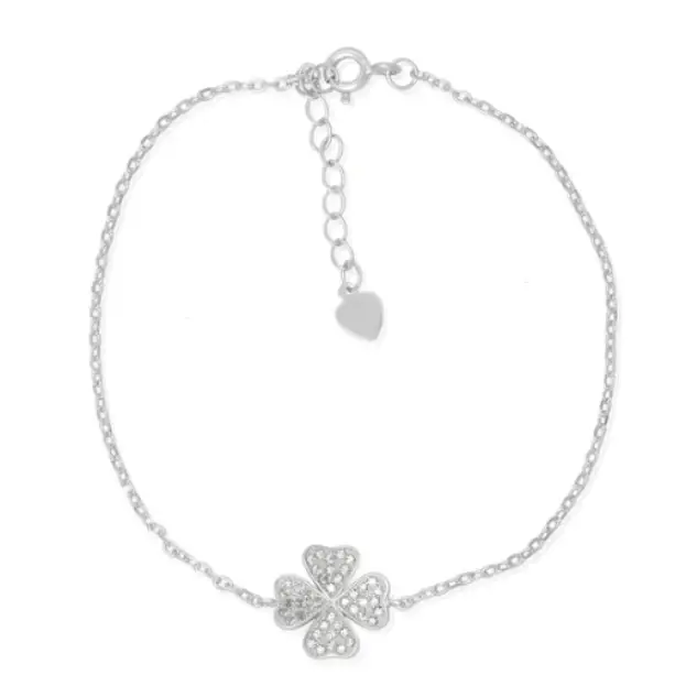 Silver Four leaf  Clover  Bracelet for Women - Nexellus