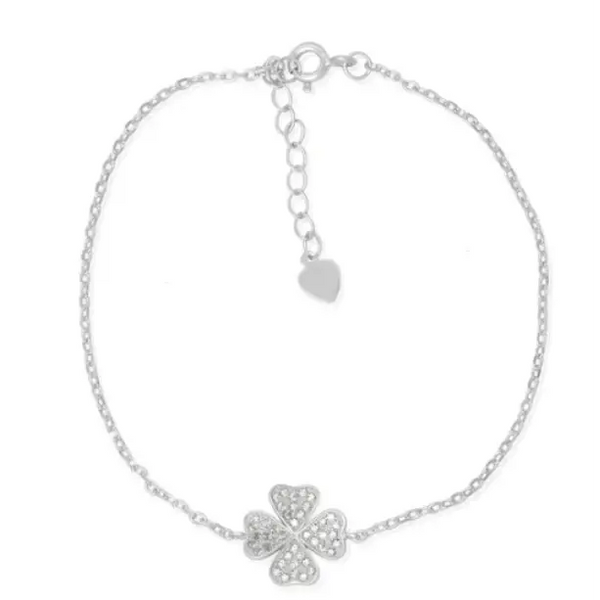 Silver Four leaf  Clover  Bracelet for Women - Nexellus