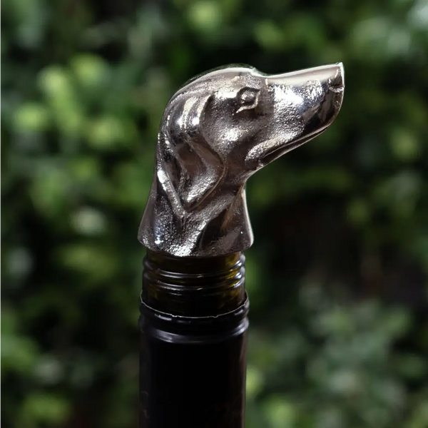 Silver nickel dog bottle stopper - Kitchen And Tableware