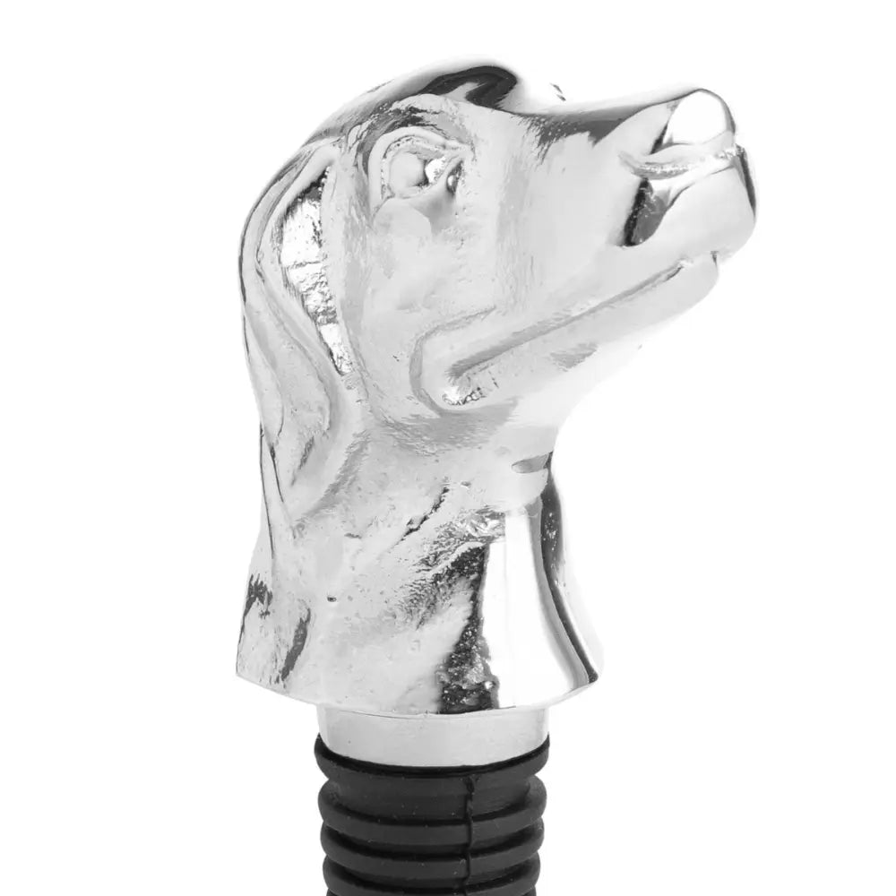 Silver nickel dog bottle stopper - Kitchen And Tableware