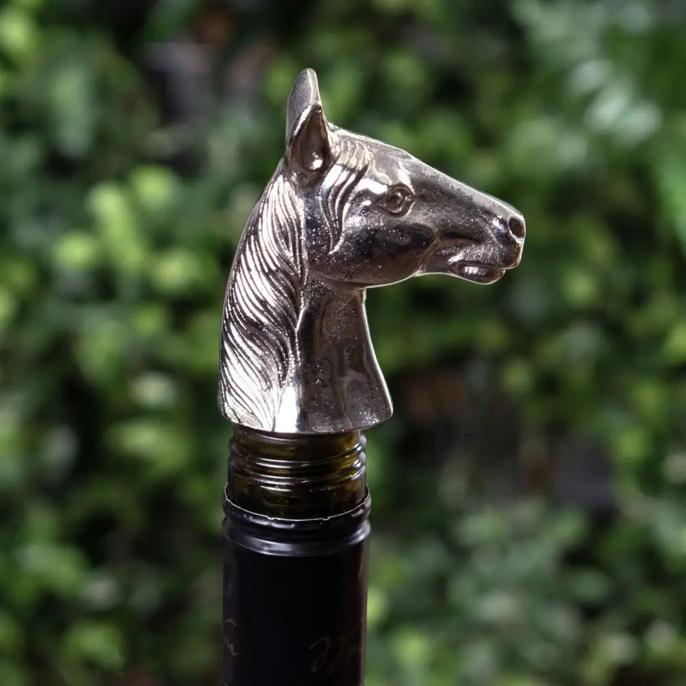 Silver nickel horse bottle stopper - Kitchen And Tableware