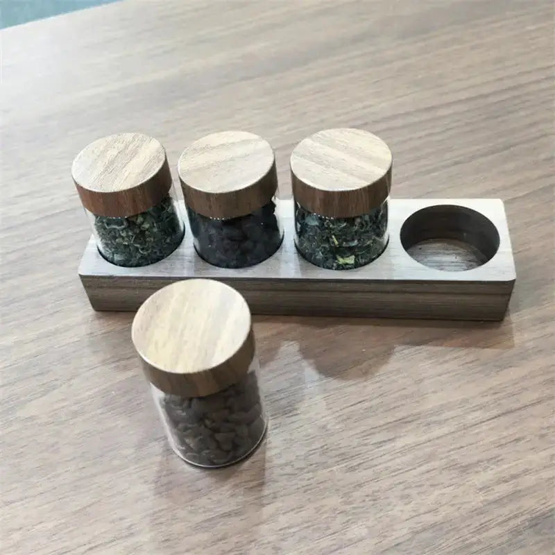 Small tea can coffee bean storage can display glass sealed can Nexellus