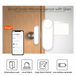 Smart life tuya wifi window detector door open close sensor security Nexellus