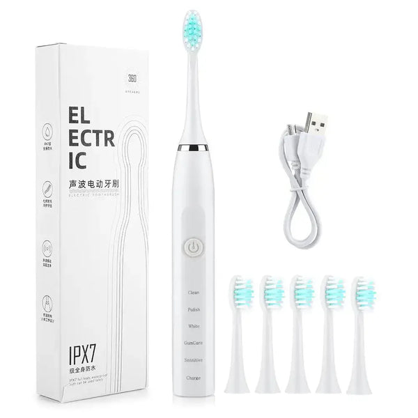 Smart sonic electric toothbrush 5 modes 4 gears tooth cleaning home Nexellus