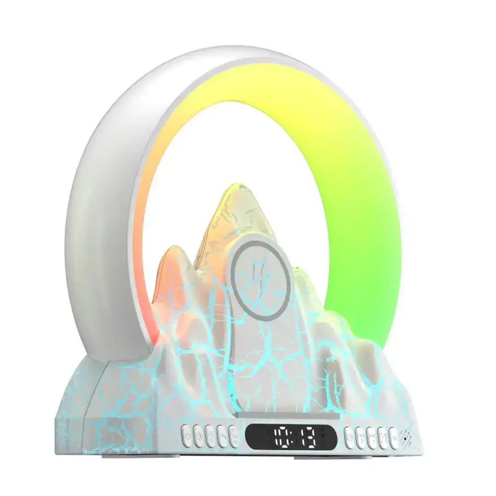 Smart tuya app sunrise flame mountain alarm clock night lights 15w Nexellus