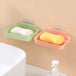 Smiley free punching soap rack bathroom drain soap box toilet soap Nexellus